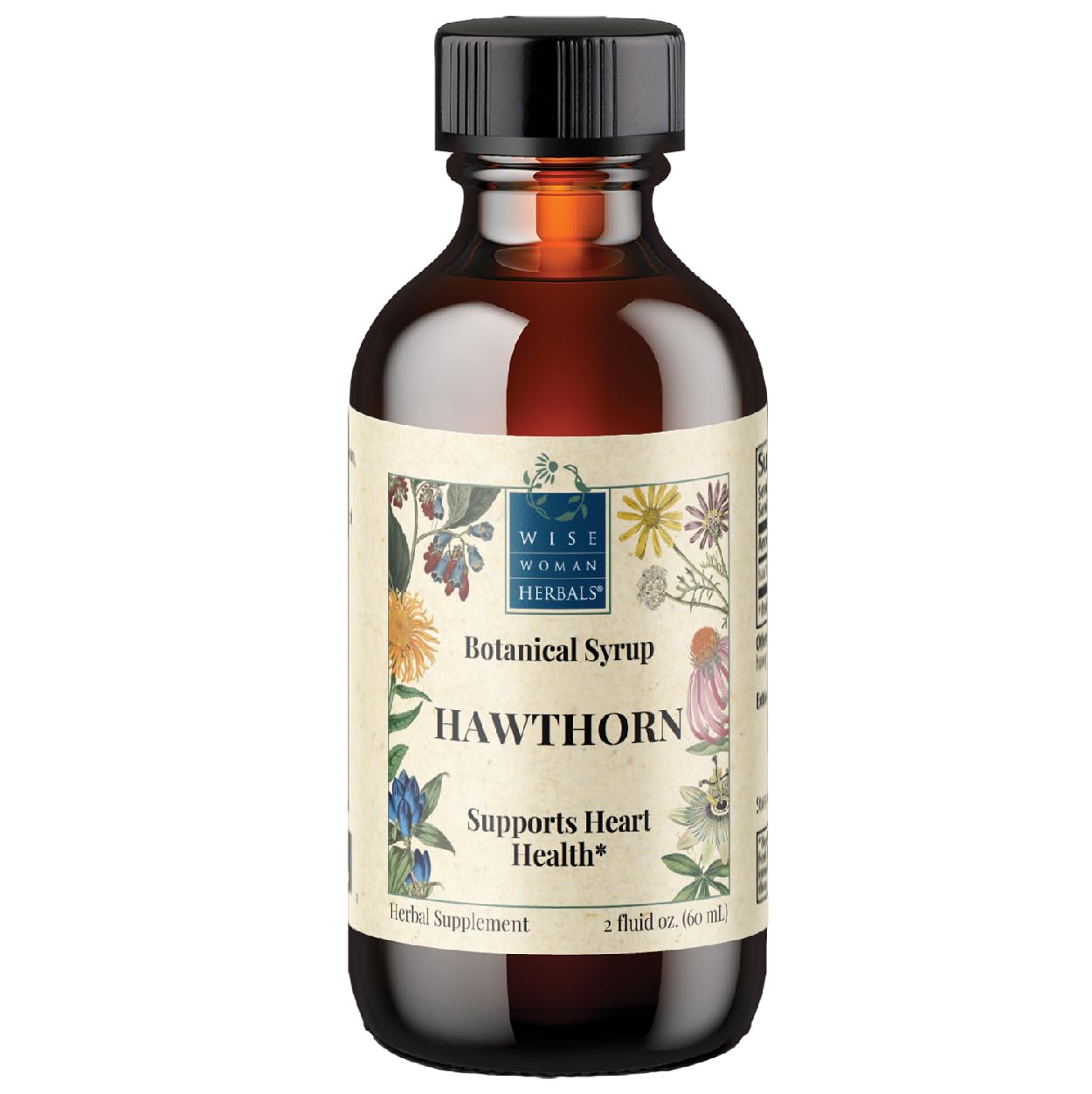 Wise Woman Herbals Suplemento fitoterápico de espinheiro 4:1, 60 mL