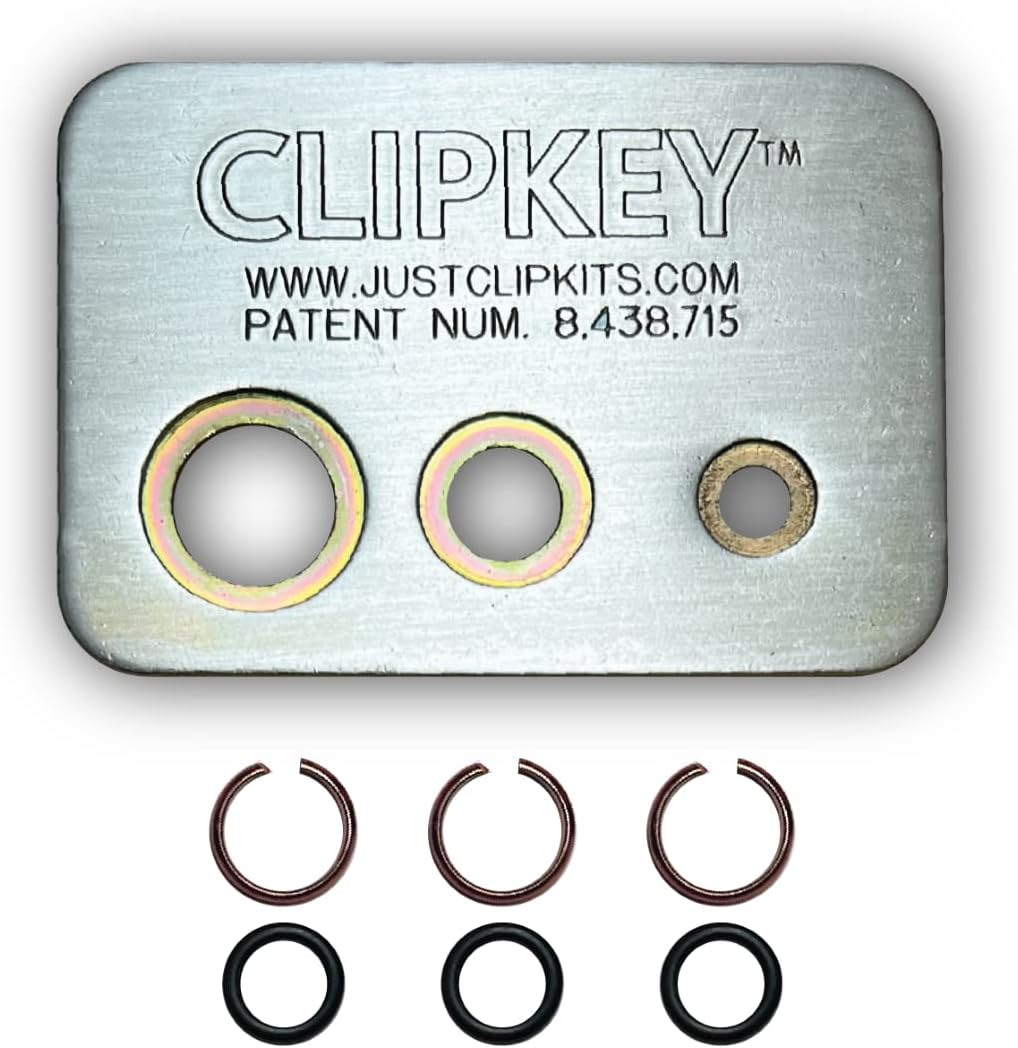 86820 MCTCK3810 Just Clips 3/8" Friction Rings and O-Rings for Milwaukee Cordless Tools. Includes The only Patented Friction Ring Installation Tool, The ClipKey (10 Friction Rings and O-Rings)