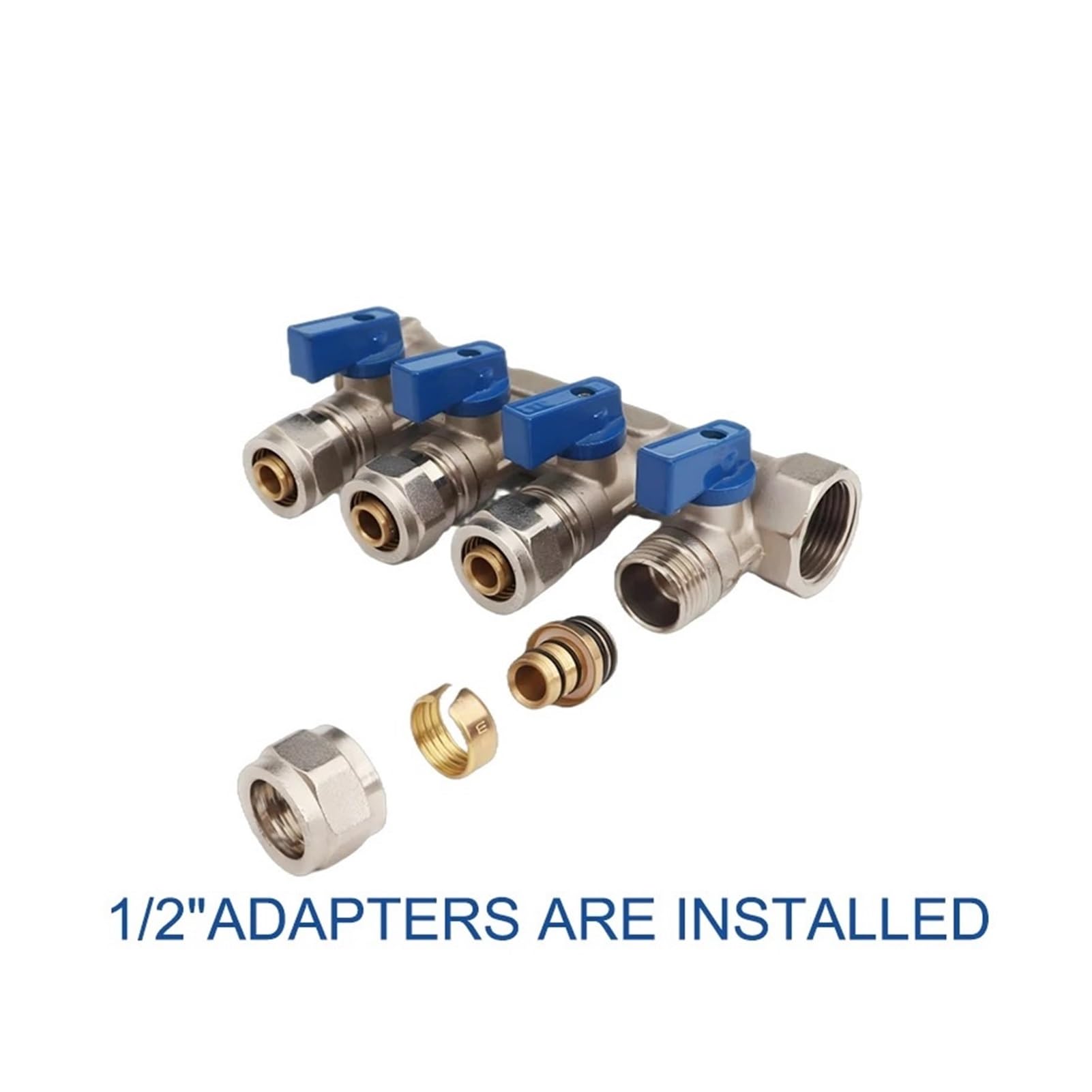 Collettori Idraulici For Distribuzione Acqua Collettore In Ottone DN20 DN25 ABST PEX 2-6 Vie(DN20-3way)