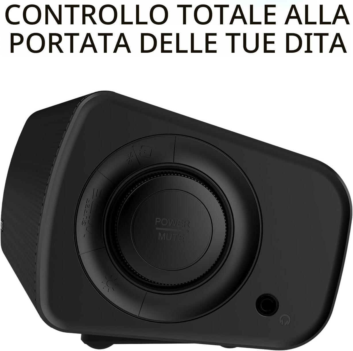 CREATIVE Sound Blaster GS3 Compact RGB Gaming Soundbar con tecnologia SuperWide, alimentato tramite USB, Bluetooth 5.4, porta di uscita cuffie, per PC e Mac