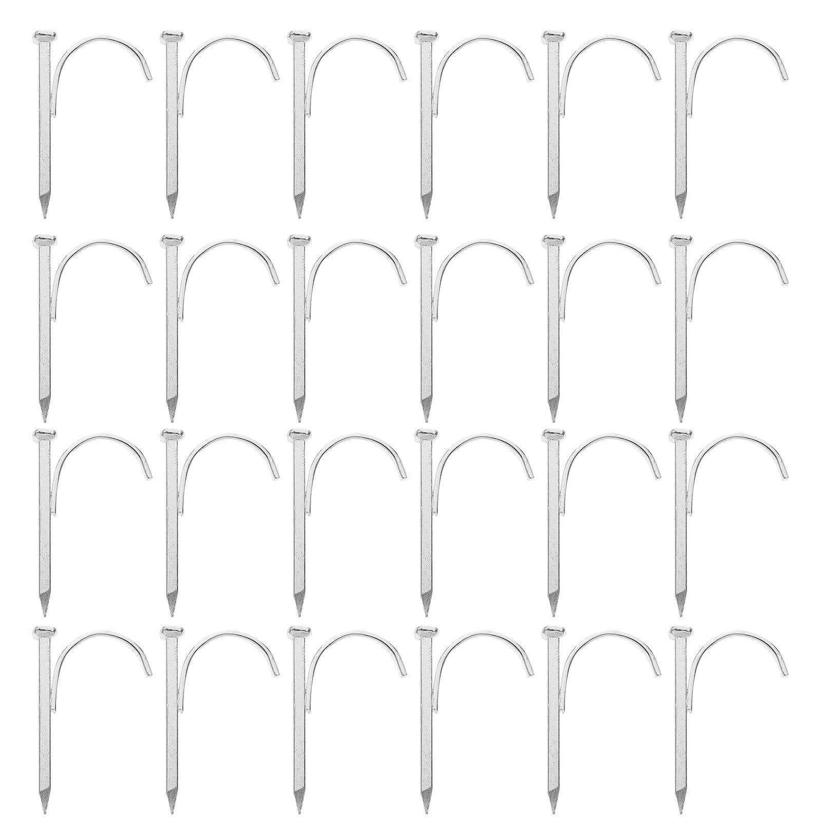 Crochet acier pour tuyaux : lot de 150 clous de fixation murale pour plomberie