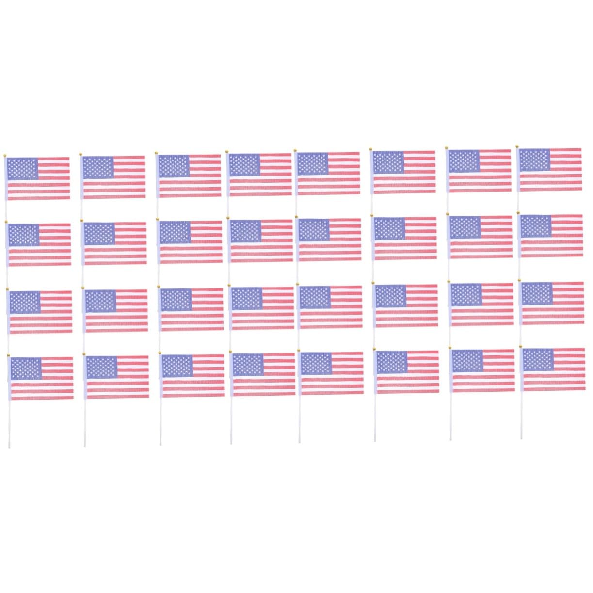 Mini drapeaux américains à main VICASKY lot de 200 pour décoration fête
