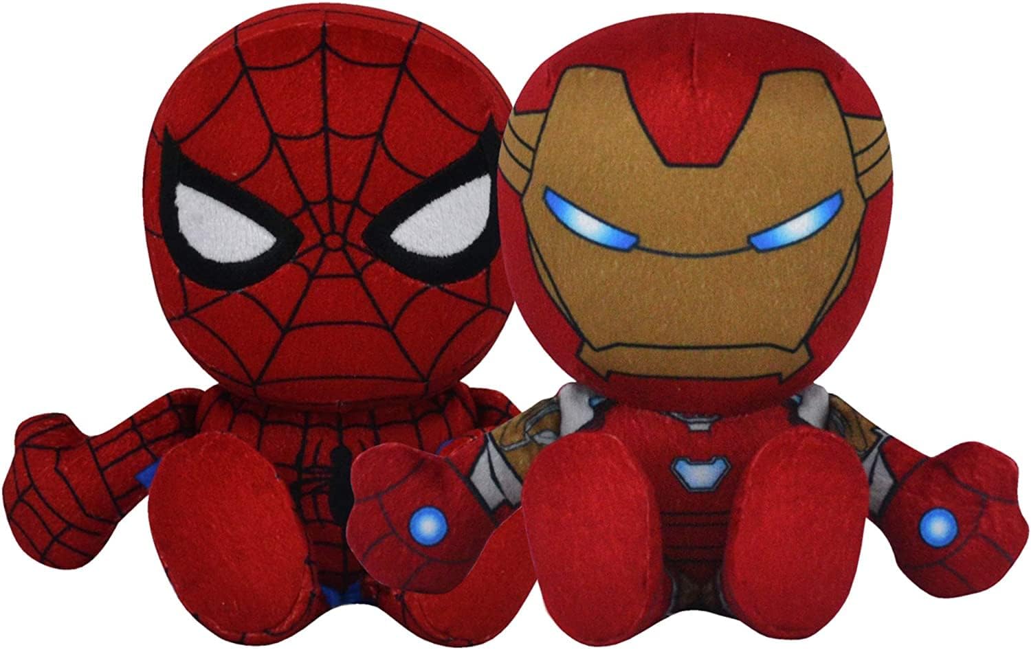 Bleacher Creatures Marvel Kuricha Bundle: Spider-Man and Iron Man Kuricha Plushies