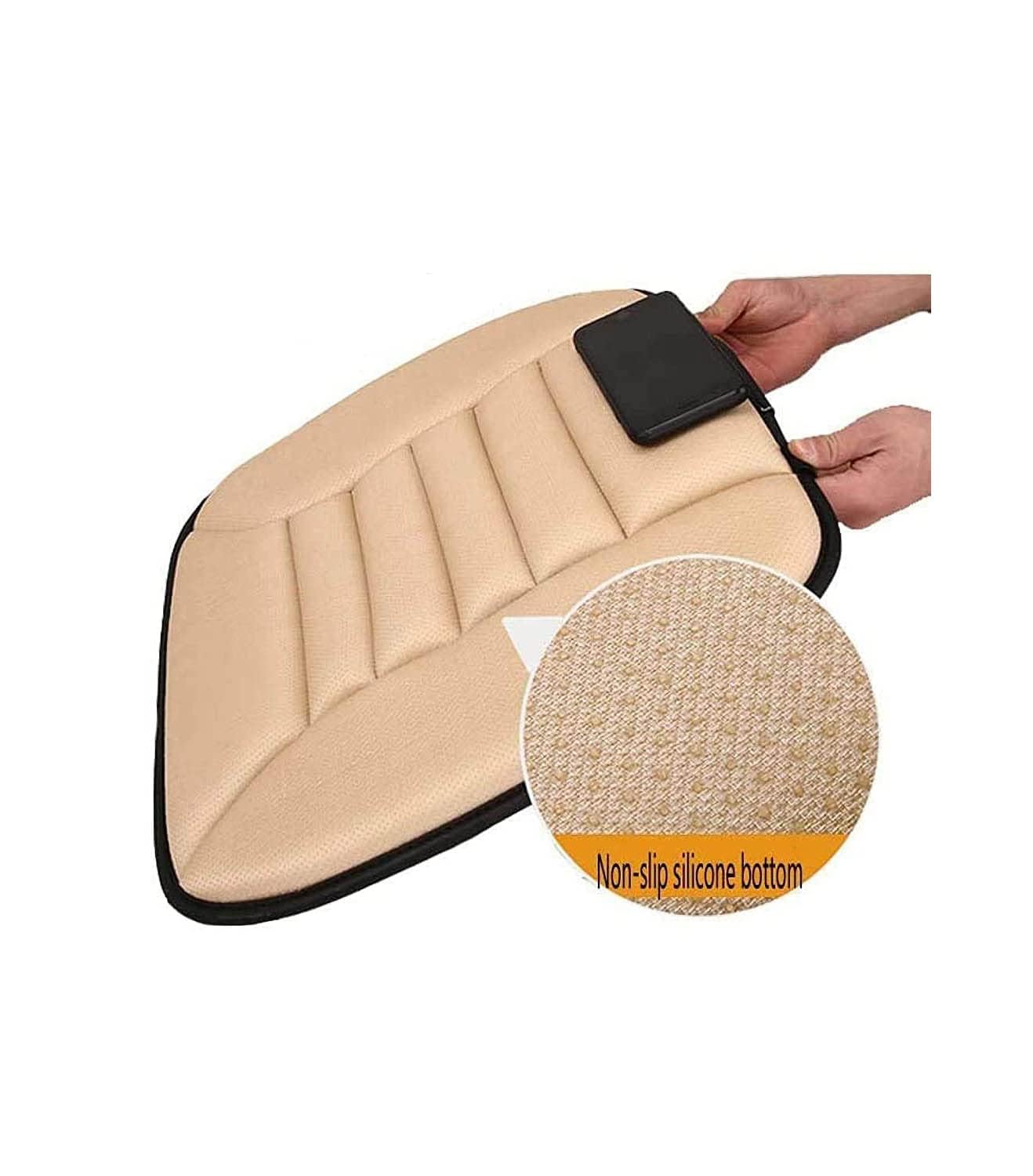 HERTC Cuscino per Sedile Auto per Dacia Sandero Stepway 2020-2024, in Memory Foam, Adatto per seggiolino Auto, Sedia a rotelle e Tutte Le sedie (1 Pezzo),D Dark Gray