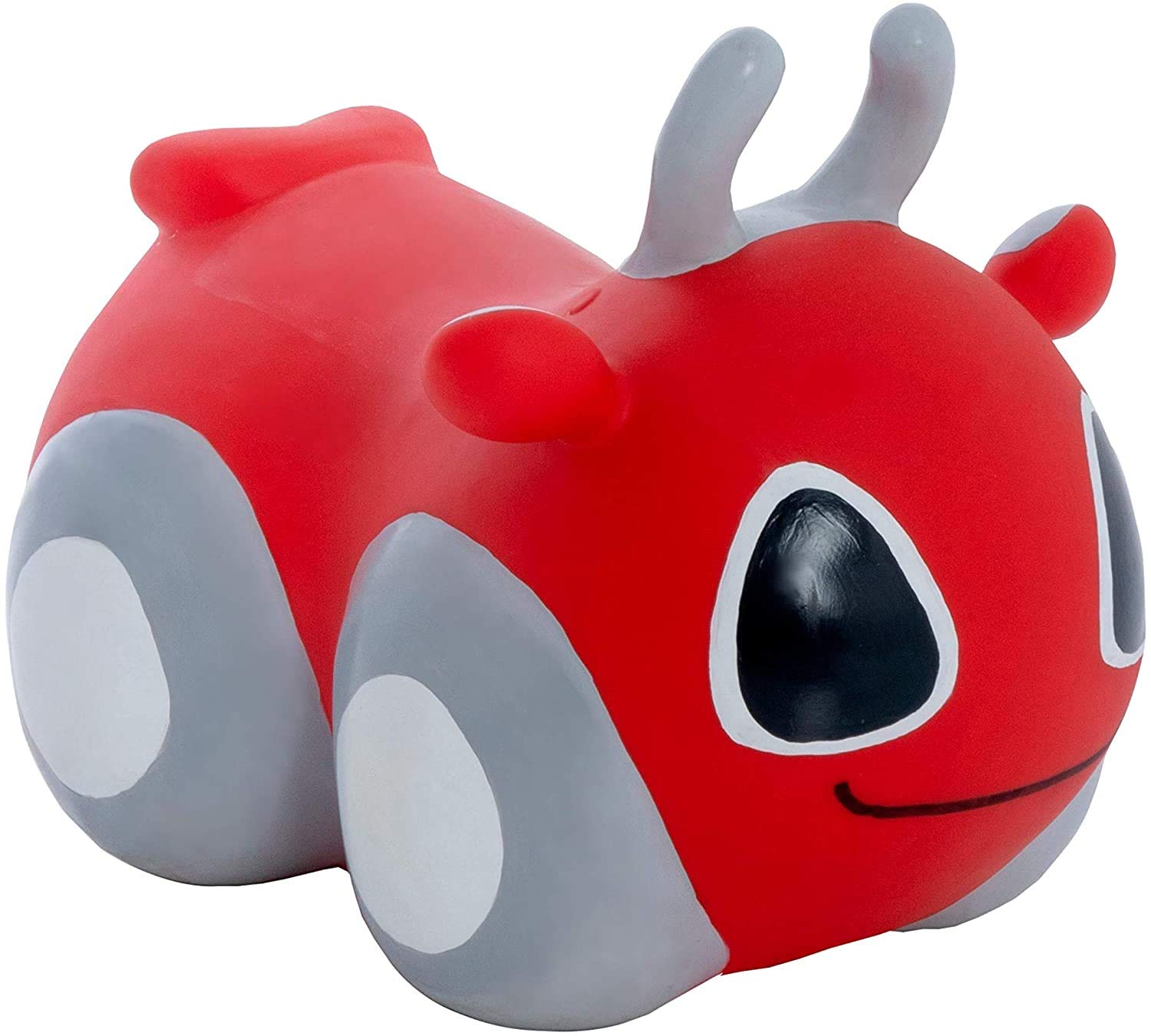 GERARDO'S Toys GT69375, My First Jumpy Car Space Hopper para niños a partir de 1 año, Bouncy Hopper Ride on, coche rojo con bomba incluida