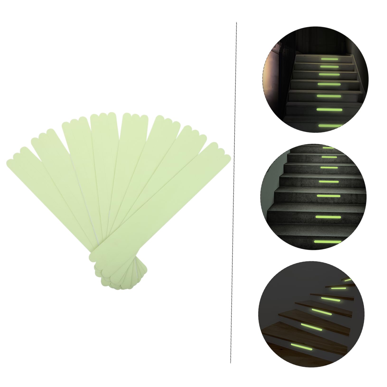 Ciieeo 2 Set Strisce Antiscivolo Riflettenti Per Scale E Vasche Da Bagno Adesivi Fluorescenti Facili Da Installare Sicurezza Ottimale Per Superfici Bagnate E Scivolose 24 Pezzi*2