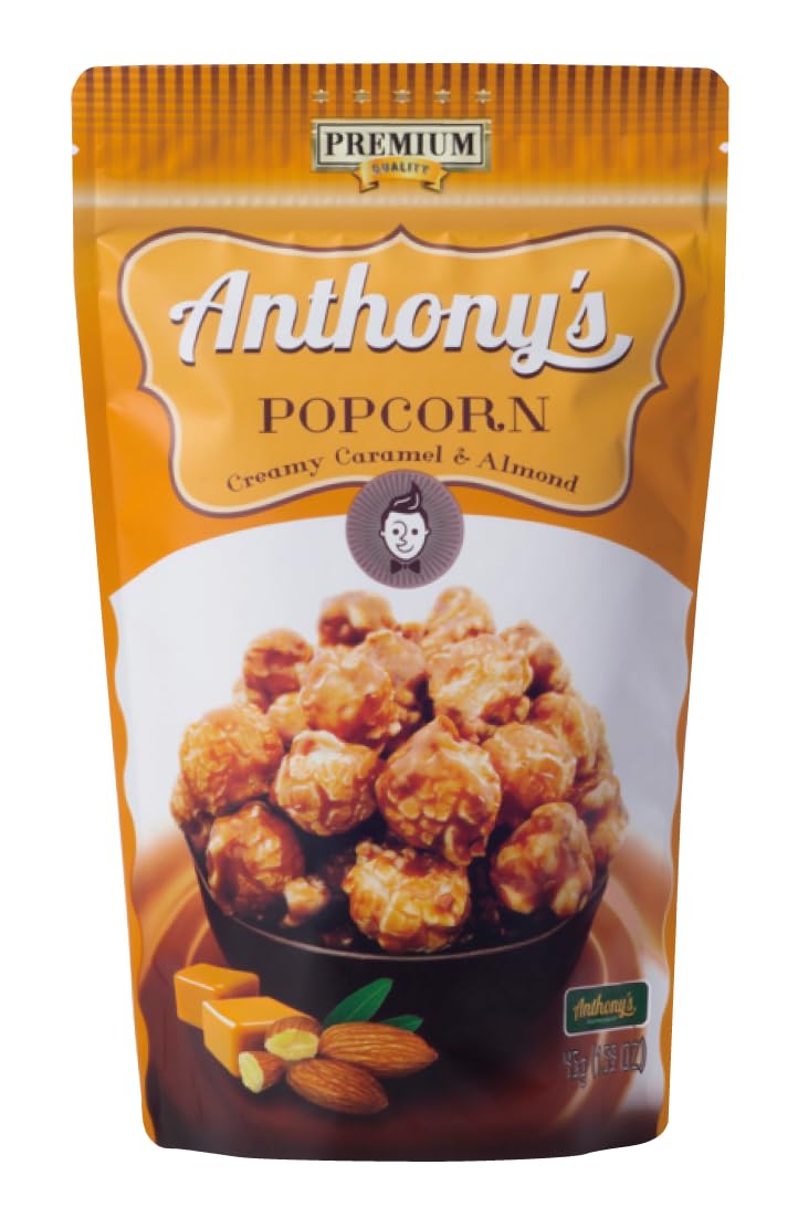 旭製菓 アンソニーズポップコーンキャラメル&アーモンド味 45g×3袋