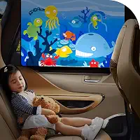 Cortina tapa sol para janela do carro, para proteção de crianças e bebês, blackout com proteção UVA-UVB