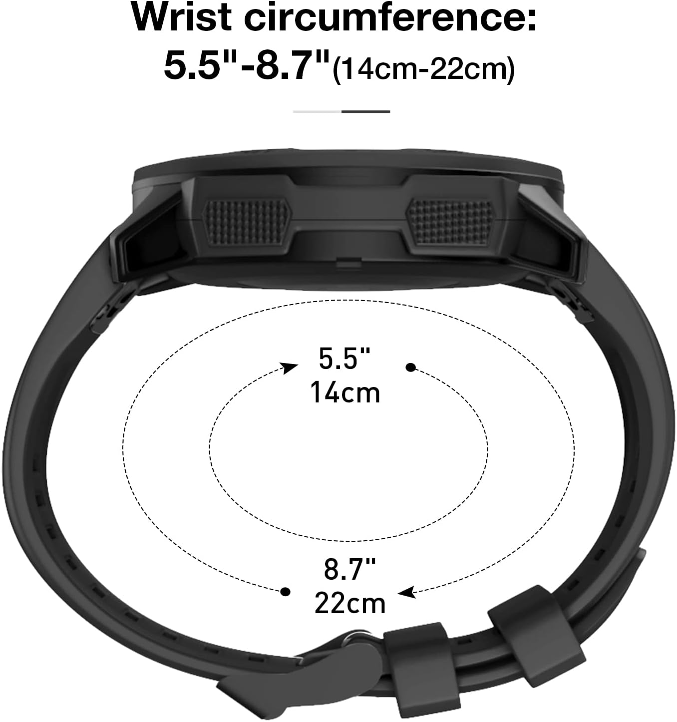 22mm Width Strap for Garmin Fenix 5 6 7,Quick Fit Watch Strap Compatible with Garmin Fenix 5 Plus/Fenix 6 Pro/Approach S62/Quatix 6/Forerunner 935 945