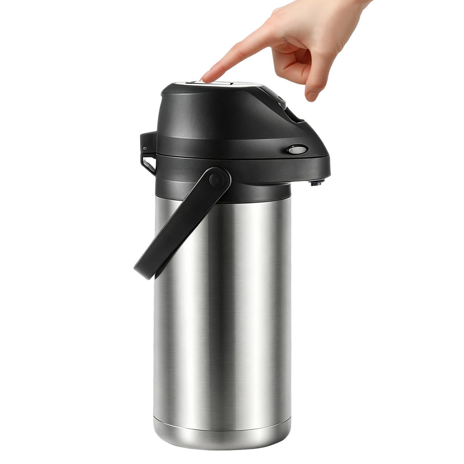 Tumbler per Acqua Termica con Pulsante a Scatto da 1900 ml | Mug Termico Portatile per Bevande per Caffè, Tè, Bevande, Viaggi, Casa, Scuola, Ufficio, Campeggio e