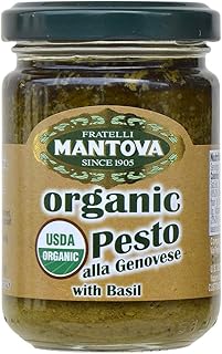 Mantova Organic Pesto Genovese (Pack of 4) 4.6 Oz