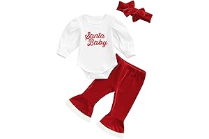 Adorable Newborn Girl Christmas Outfit Set