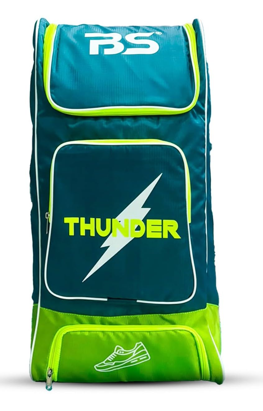 BS Thunder Cricket Kit Bag | Heavy Duty Cricket Backpack with Shoe Compartment | Multi Pocket Sports Kit Bag-image-30