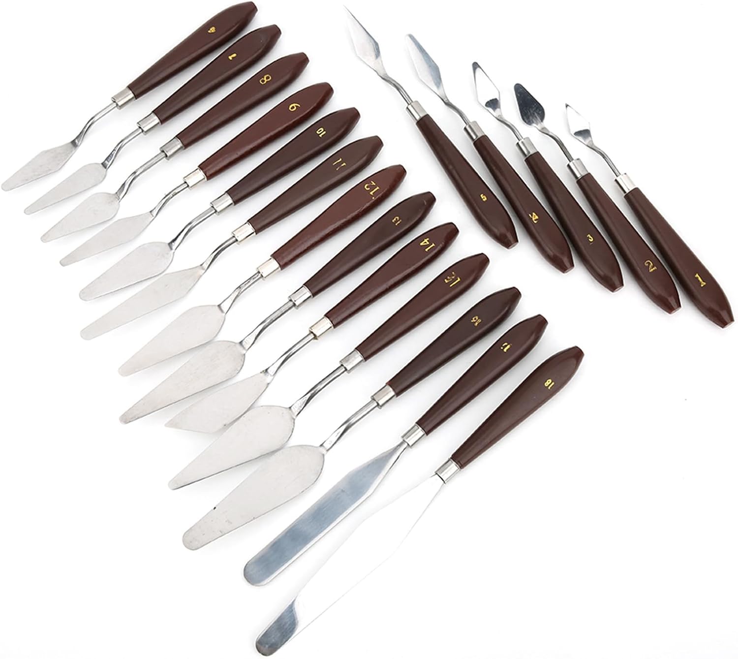 Scraper KnifePainting ScraperS 18Pcs Paint Scraper Exquisite Plastic Handle Oil Painting Tool Art Supplies Whether Your Elevate Knife to of Styles Explo Specifically Designed (18pcs)