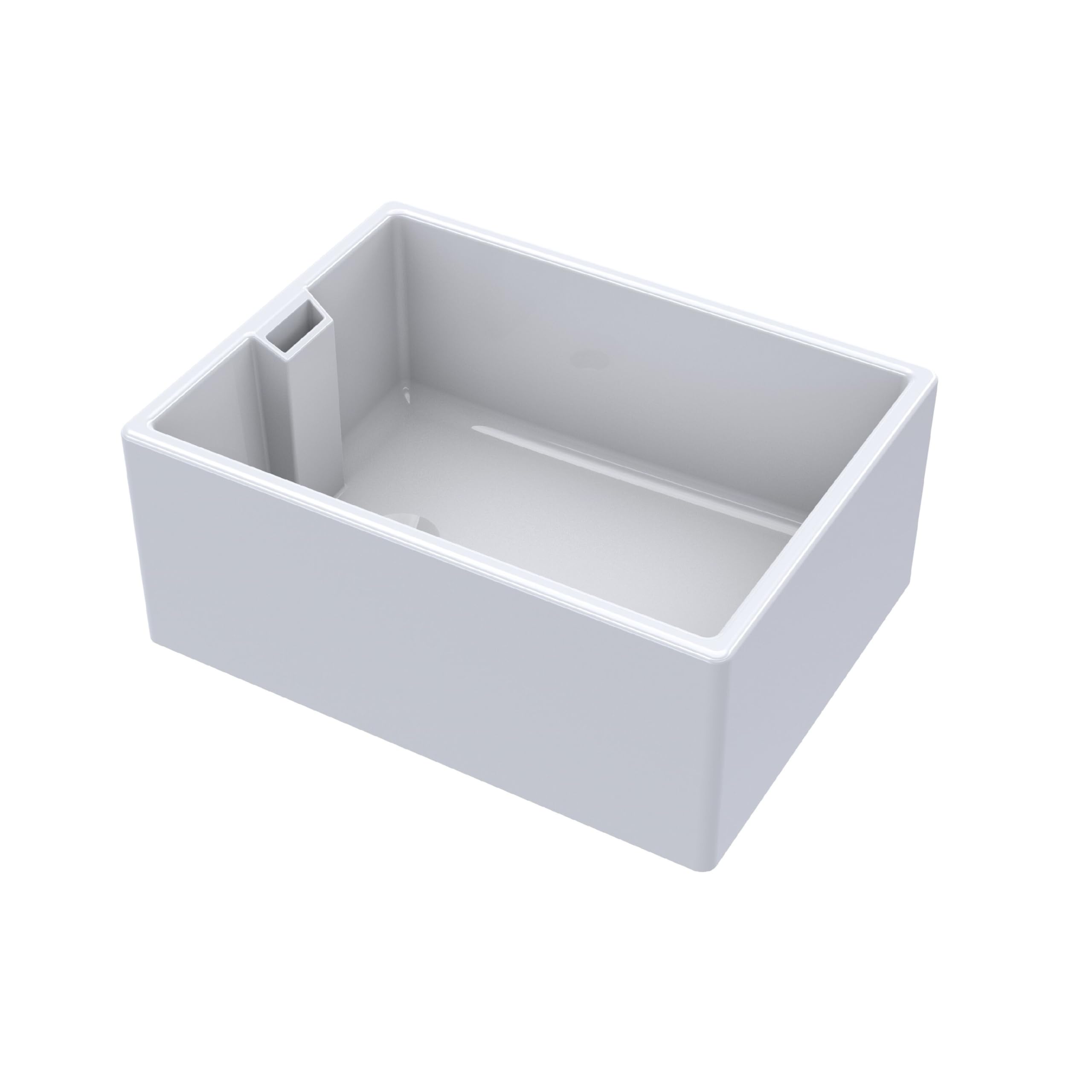 Balterley Fireclay Single Bowl Belfast Kitchen Sink With Overflow 615mm X 462mm 46W Waste from B&Q