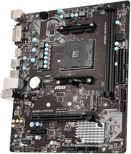 Miniatura 3 de MSI B450M-A PRO MAX ProSeries Placa base (ATX, 2ª y 3ª generación, AM4, M.2, USB 3, DDR4, DVI HDMI, Crossfire)