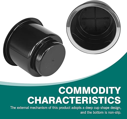 Miniatura 5 de 2 soportes para tazas, inserto de plástico para portavasos de sofá, accesorios de repuesto universales de gran capacidad, adecuados para base de