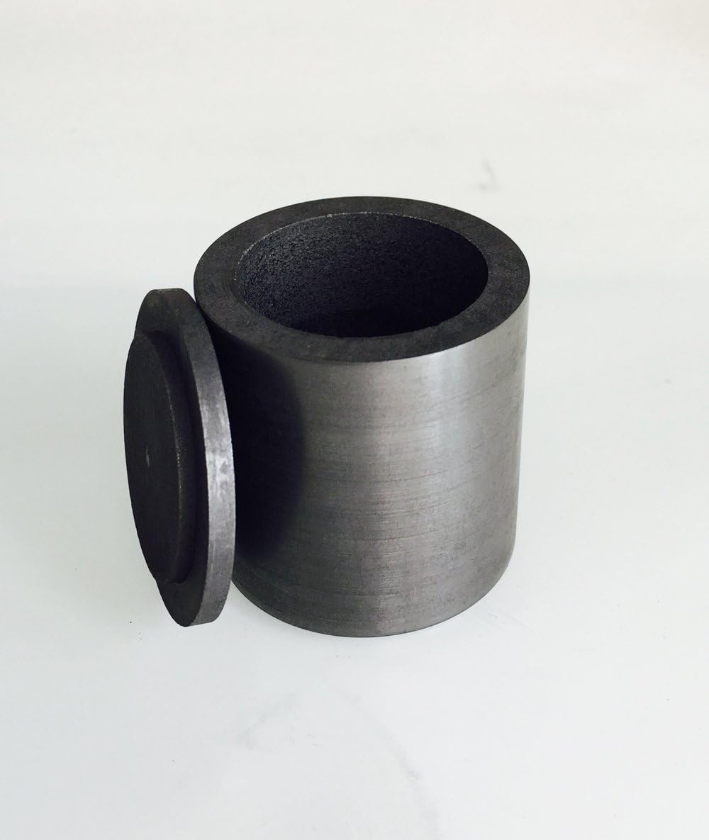 OTOOLWORLD Smelting Lab Graphite Crucible with Cover Lab Supply 40MM X 40MM