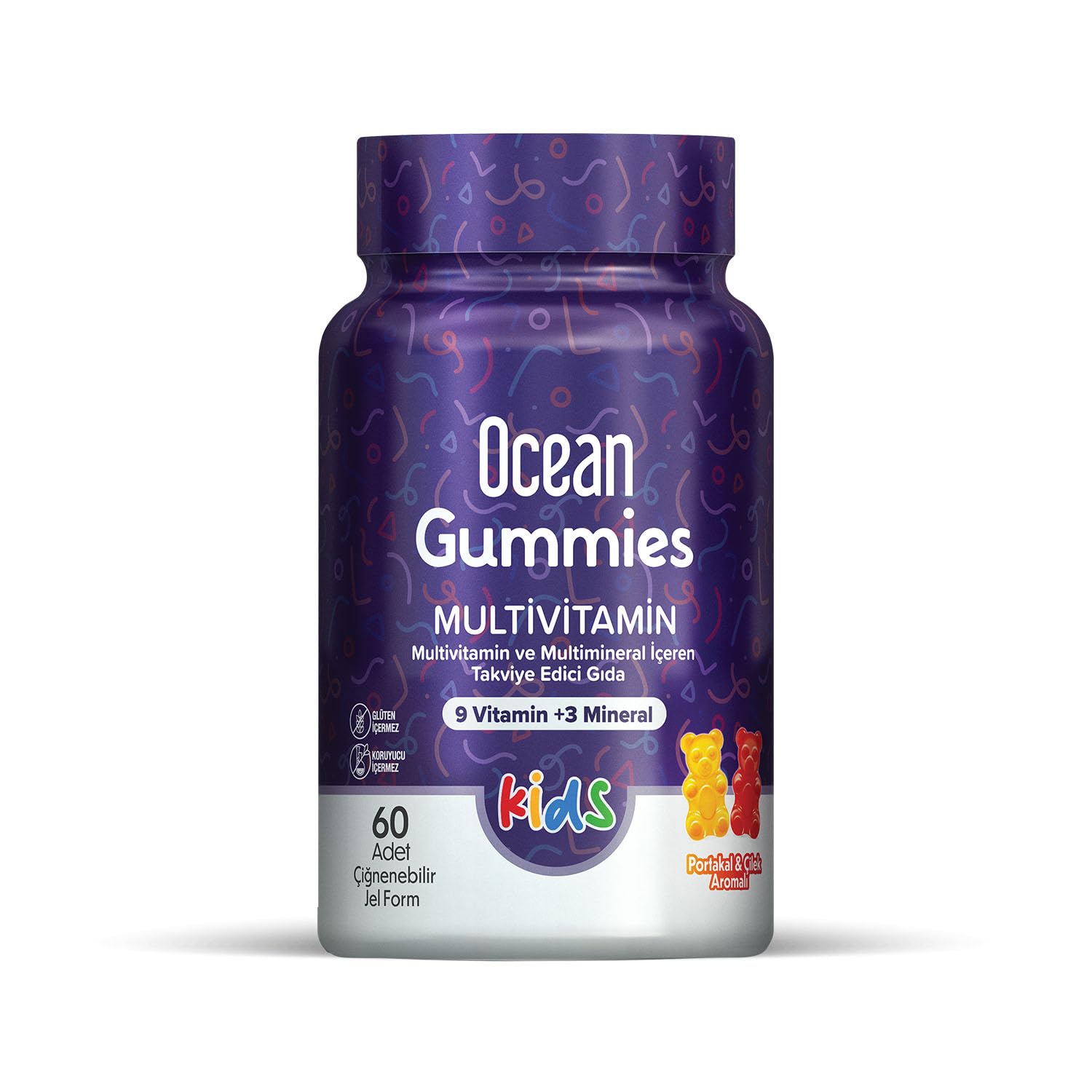 Orzax Ocean Smart Gummies Multivitamin Çiğ. Jel Form