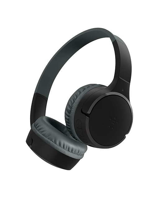 Belkin SoundForm Mini Auriculares Inalámbricos Niños con Micrófono - Negro