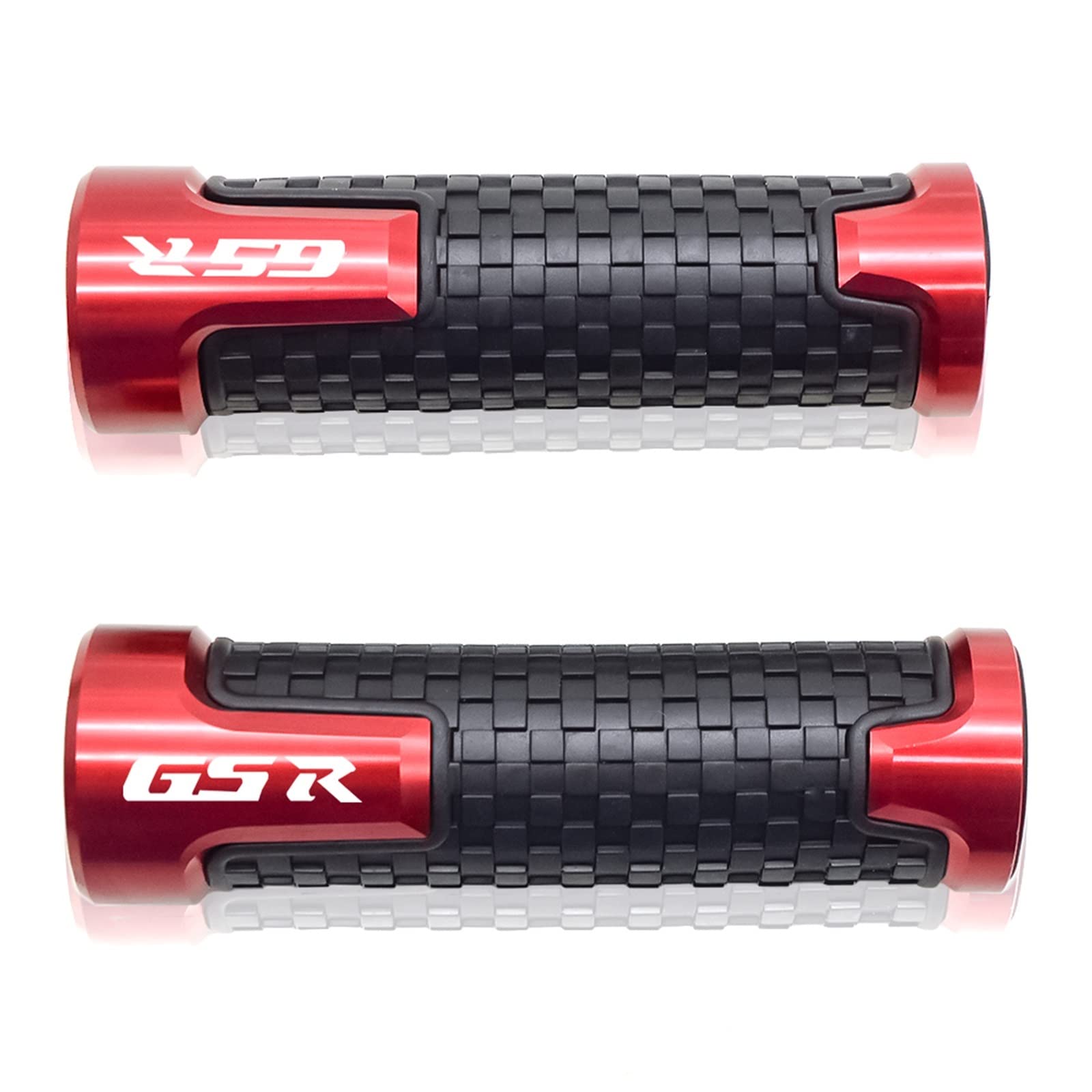 Puños para Suzuki GSXS 750 GSR750 soluciona vibraciones manillar goma CNC rojo