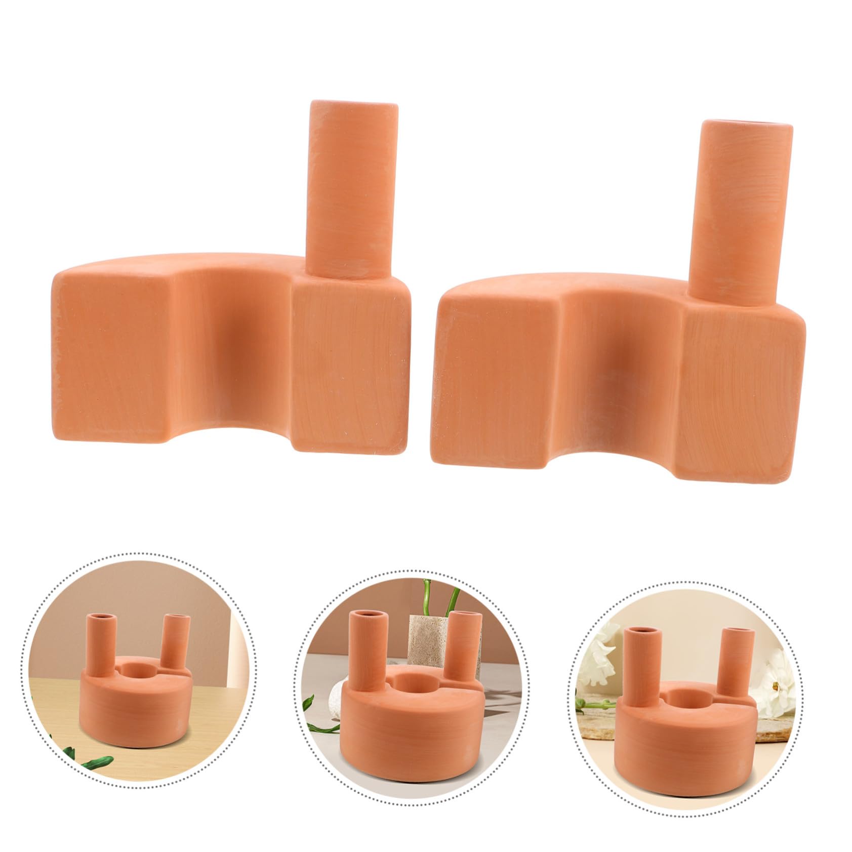 ORFOFE Estacas de Riego de Terracota Auto-Regulables para Plantas Dispositivo Automático de Autorriego para Interior y Exterior Sistema Práctico para Cuidado Fácil y Versátil de Bonsáis