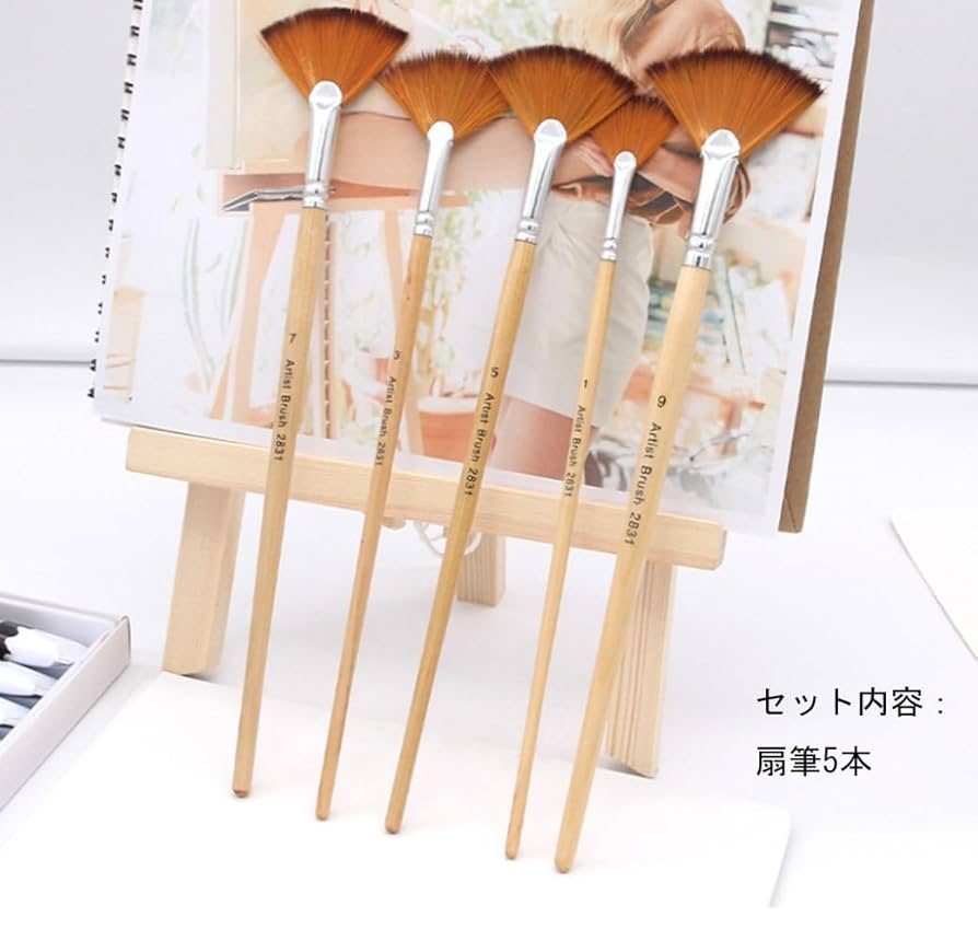 【未使用】油彩筆　セット　ブラシ大小各1、筆14本 未使用】油彩筆 セット ブラシ大小各1、筆14本 未使用】油彩筆