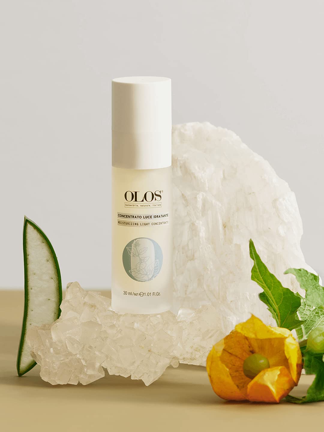 Olos Moisturizing Light Concentrate Serum, 1.01 oz - Facial Moisturizer with Aloe Vera, Sweet Almond Oil - Brightening Face Serum for Dry Skin - Image 4