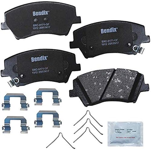 Vista 148 de Bendix Priority1 CFC1035 Pastillas de freno delanteras de cerámica para modelos seleccionados Chevrolet Aveo, Aveo5, Optra, Spark, Spark EV, Pontiac