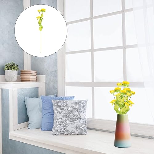 Miniatura 8 de 2 Pcs Simulated Sunflower Faux Sunflower Stems fau Sunflower Faux Sunflower Plant Sunflower Heads Faux Plant Home Decor Artificial Flowers Sun