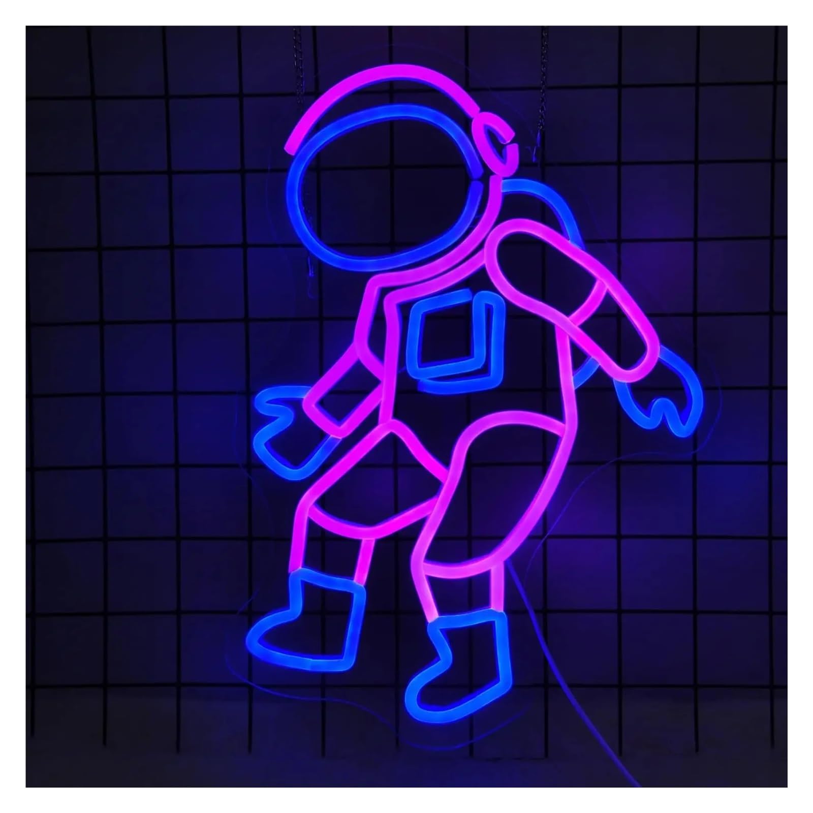 LEMST Signs Lamp Astronaut Neon Signs USB Powered, Adjustable Brightness Astronaut Neon Lights Suitable for Bedroom Decor 30.6cmx38cm