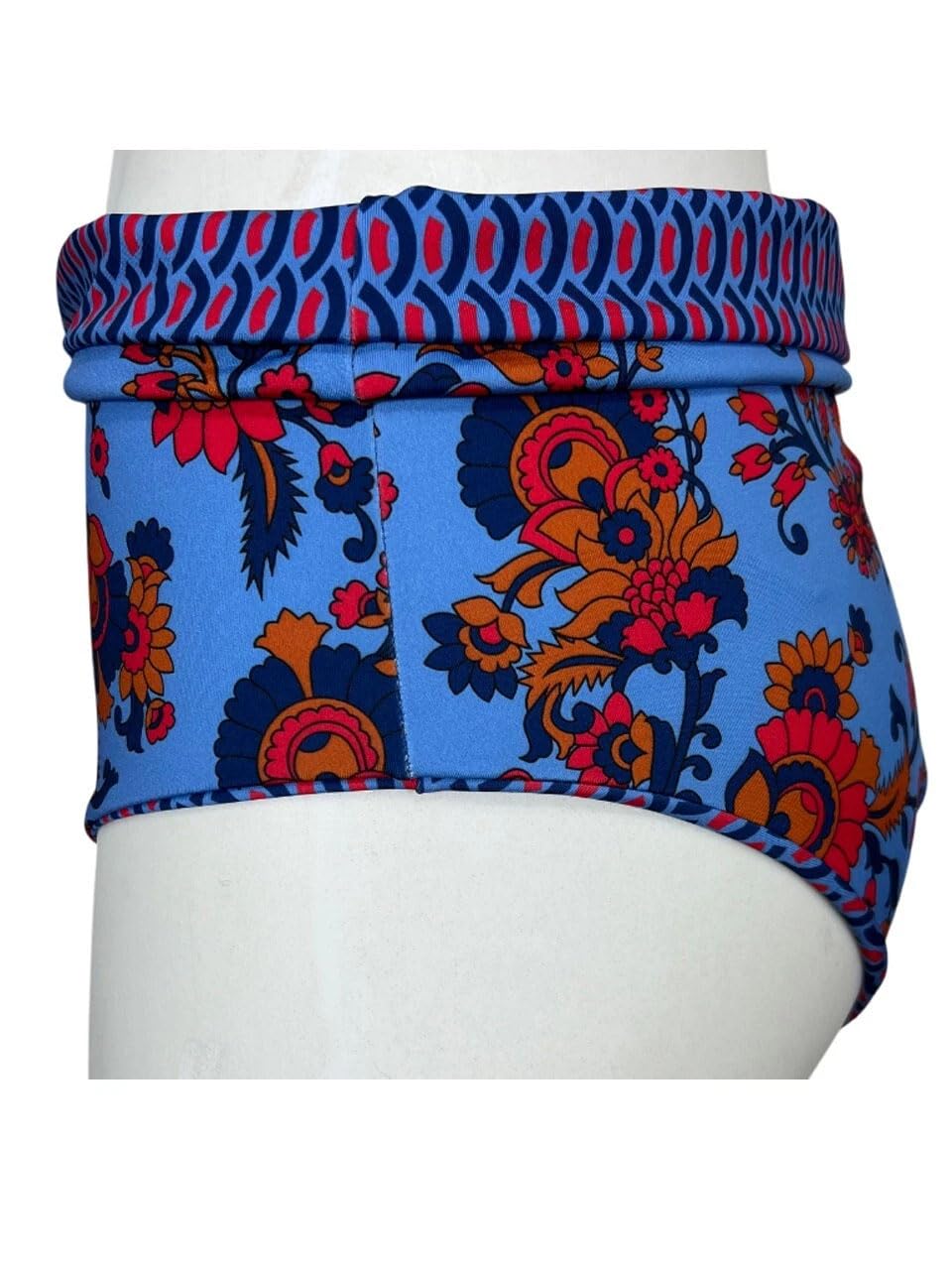 JUSTMINE Feeling by Bikini Double-Face Coppa C Azzurra/Multicolor B2627C 6100 Made in Italy tg XXXL - IT 52