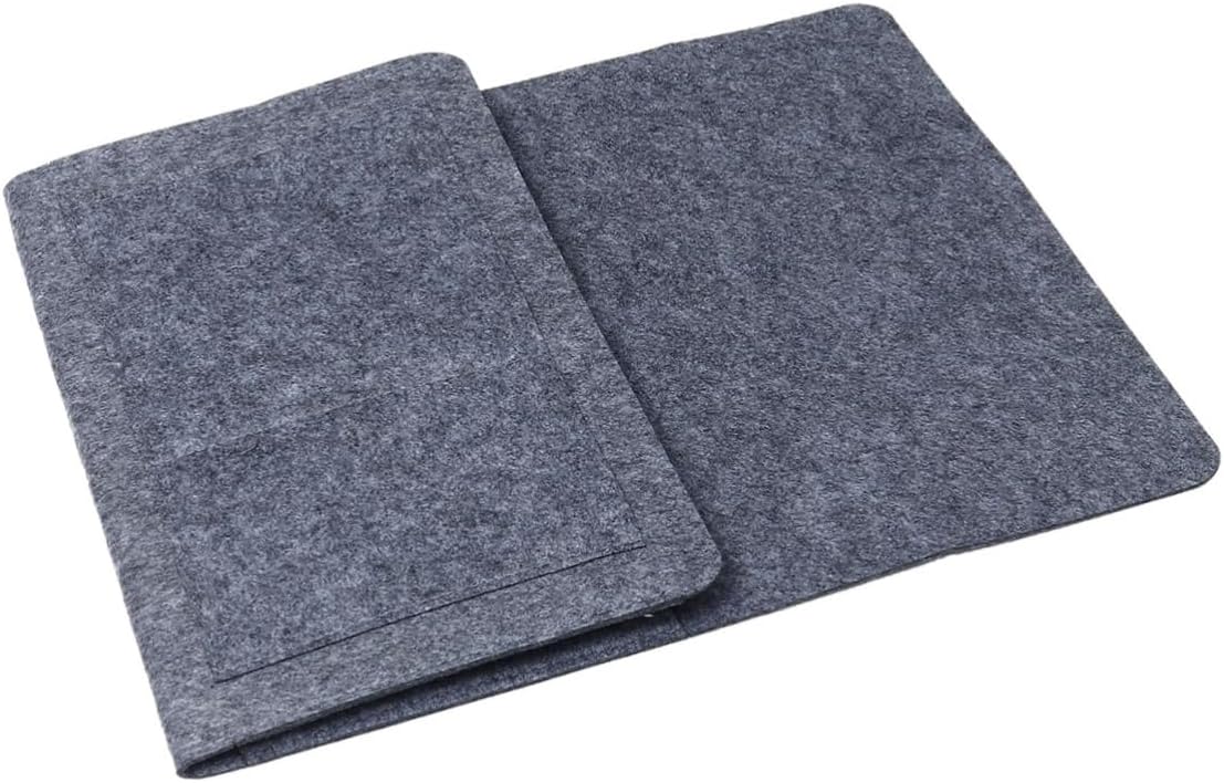 Alipis 1Pc Bedside Organizer Bag with Pockets Capacity Felt Bed Hanging Storage for Tablets Space Saving Design for Bedroom Sofa Desk Deep Grey