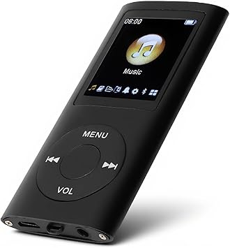 MP3 Player With 1.8 Inch LCD Screen, HiFi Lossless Sound Slim Portable Digital Audio Player for Students, Support Expandable Memory