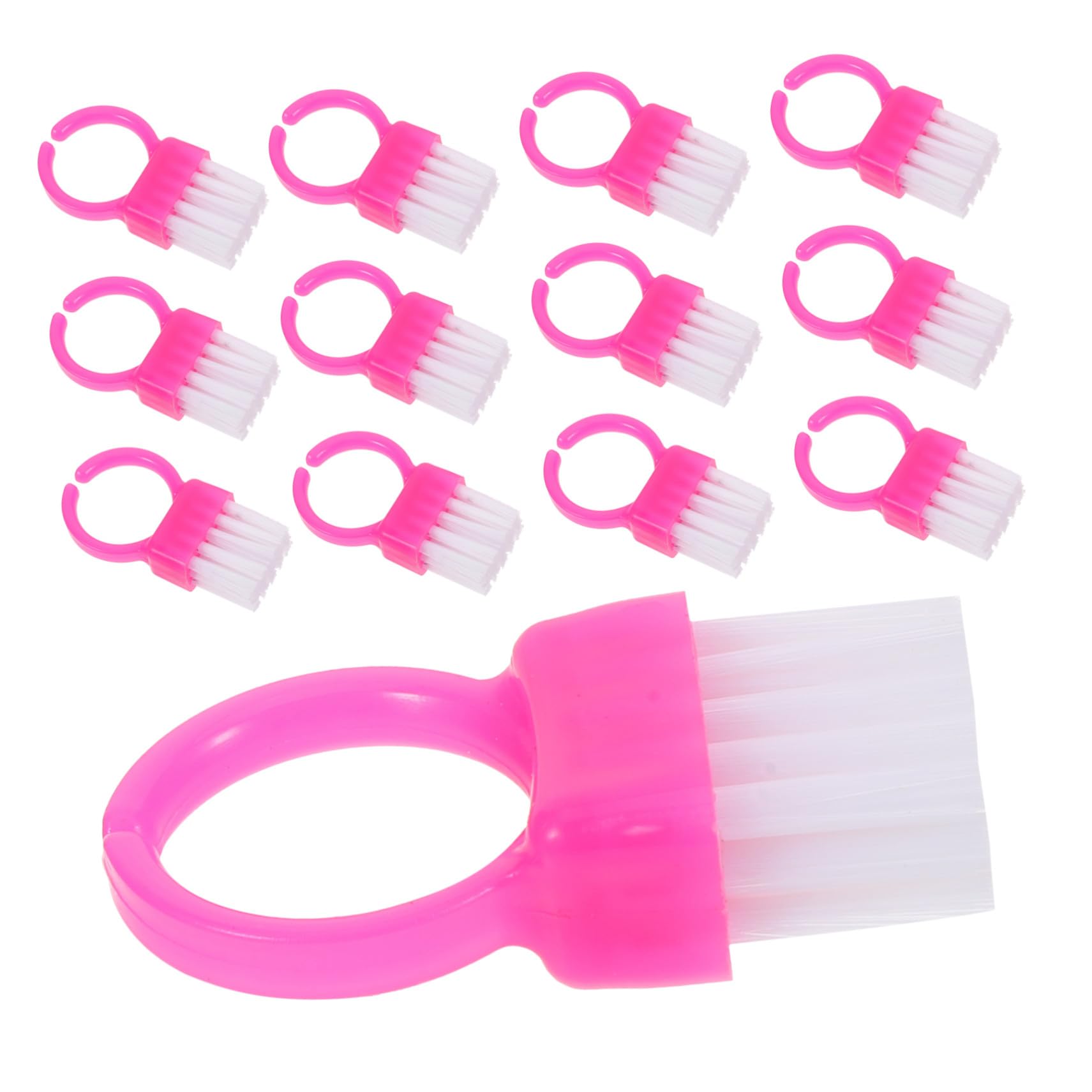 100 pezzi Spazzole per Pulizia Unghie in Plastica Spazzole Rigide per e Manicure Piccole e Portatili Design Ergonomico per Uomo e Donna Strumento Multifunzionale per Casa e