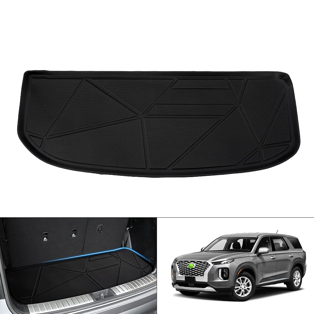 Photo 1 of T TGBROS Custom Fit for Cargo Mat 2020-2023 Hyundai Palisade Behind 3rd Row Black 