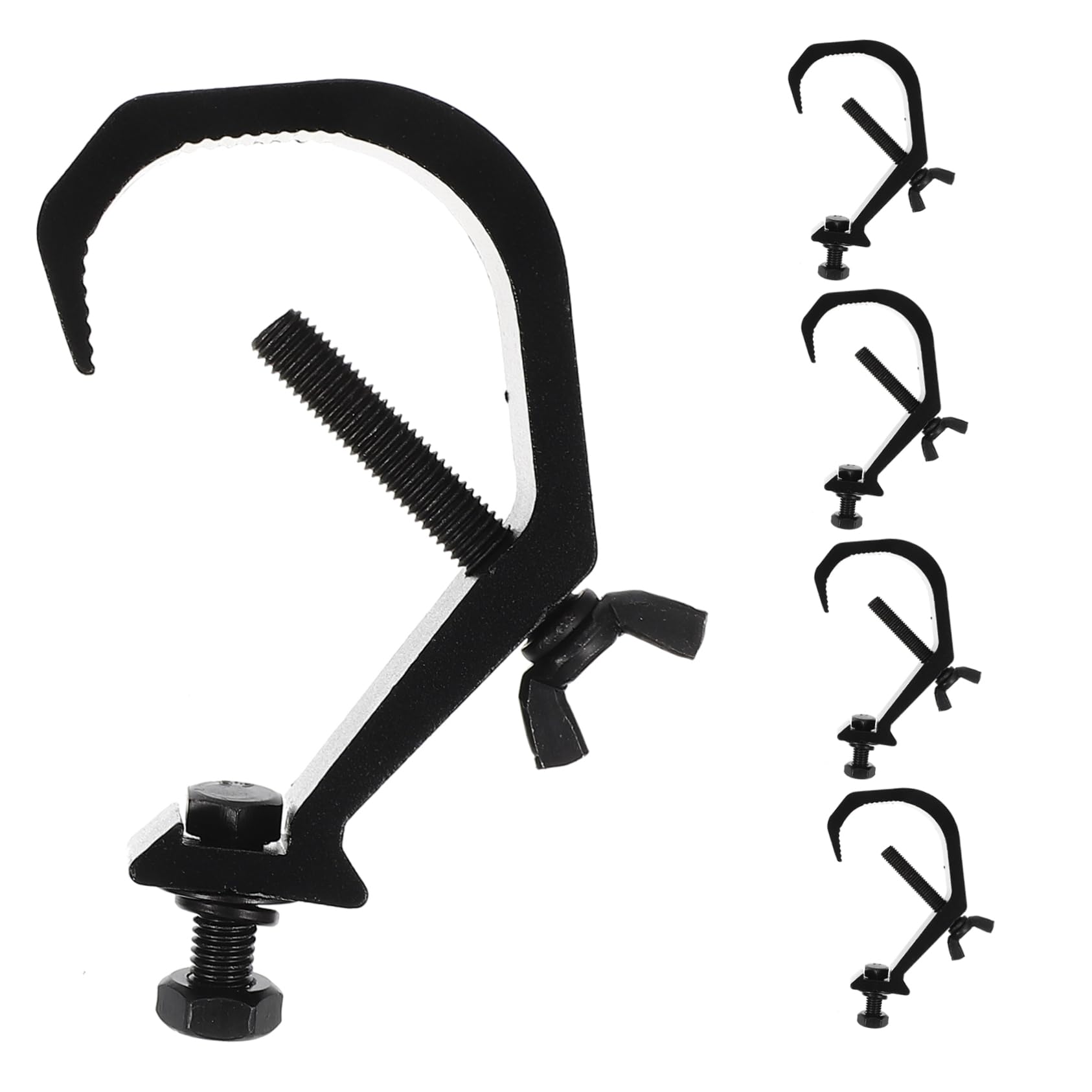 BESPORTBLE 5pcs Heavy Duty Stage Light Clamp Hooks Metal Truss Hanger for Secure Dj Lighting Mounts Durable and Sturdy C Clamps for Stage Use