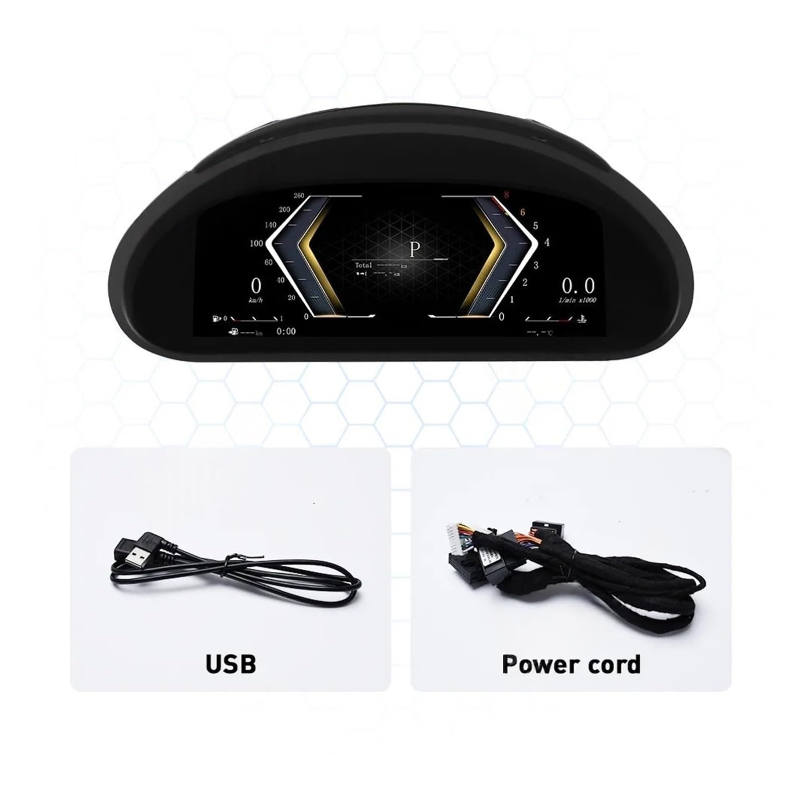 2026 12,3'' personalizzato compatibile con lo strumento LCD BMW E46,94-04, cluster digitale, tachimetro, contagiri della capsula spaziale, strumento intelligente