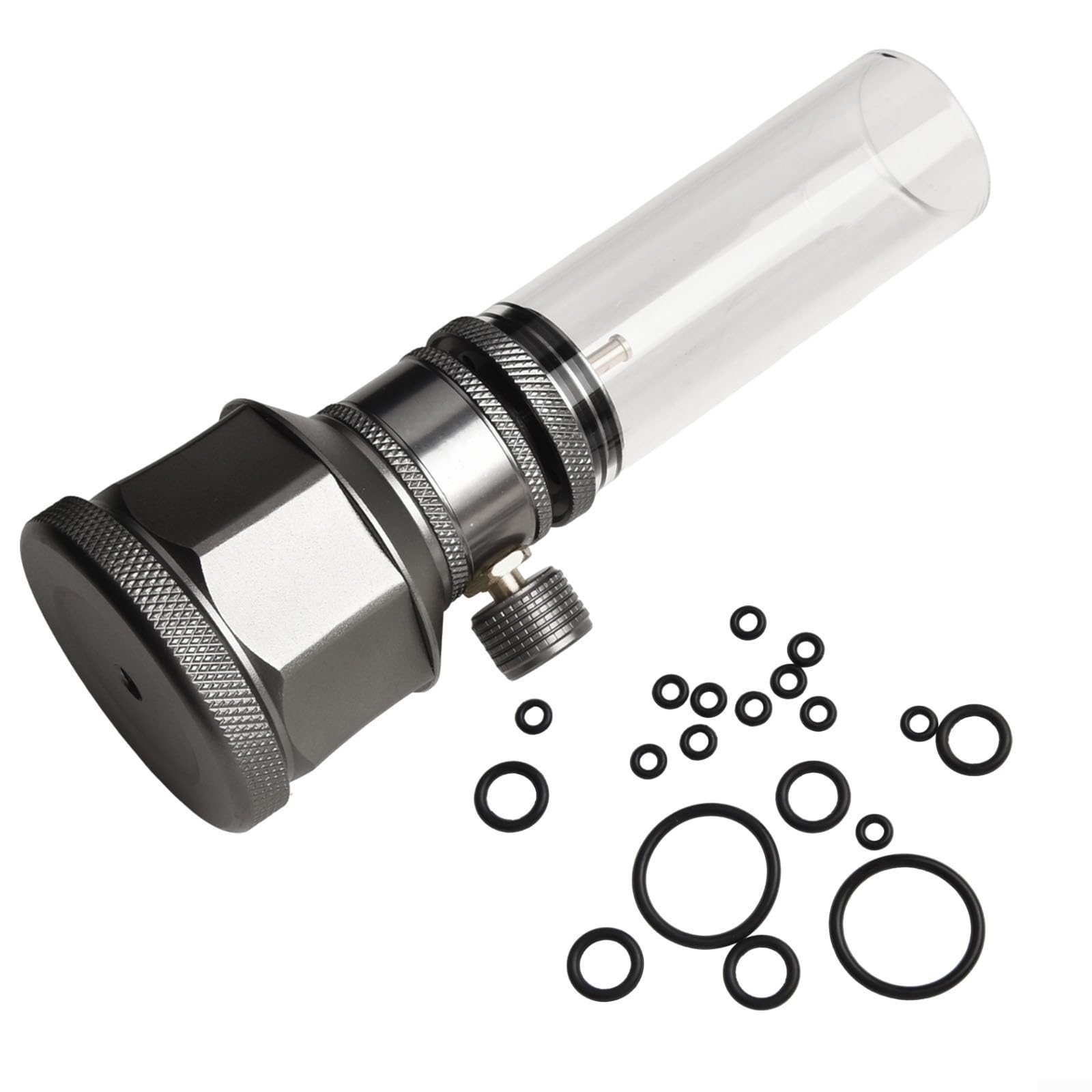 Zilimontt Lanterne à gaz d'extérieur pour camping, lanterne à gaz d'extérieur réglable, kit de bougies de camping (lanterne à gaz avec réservoir)