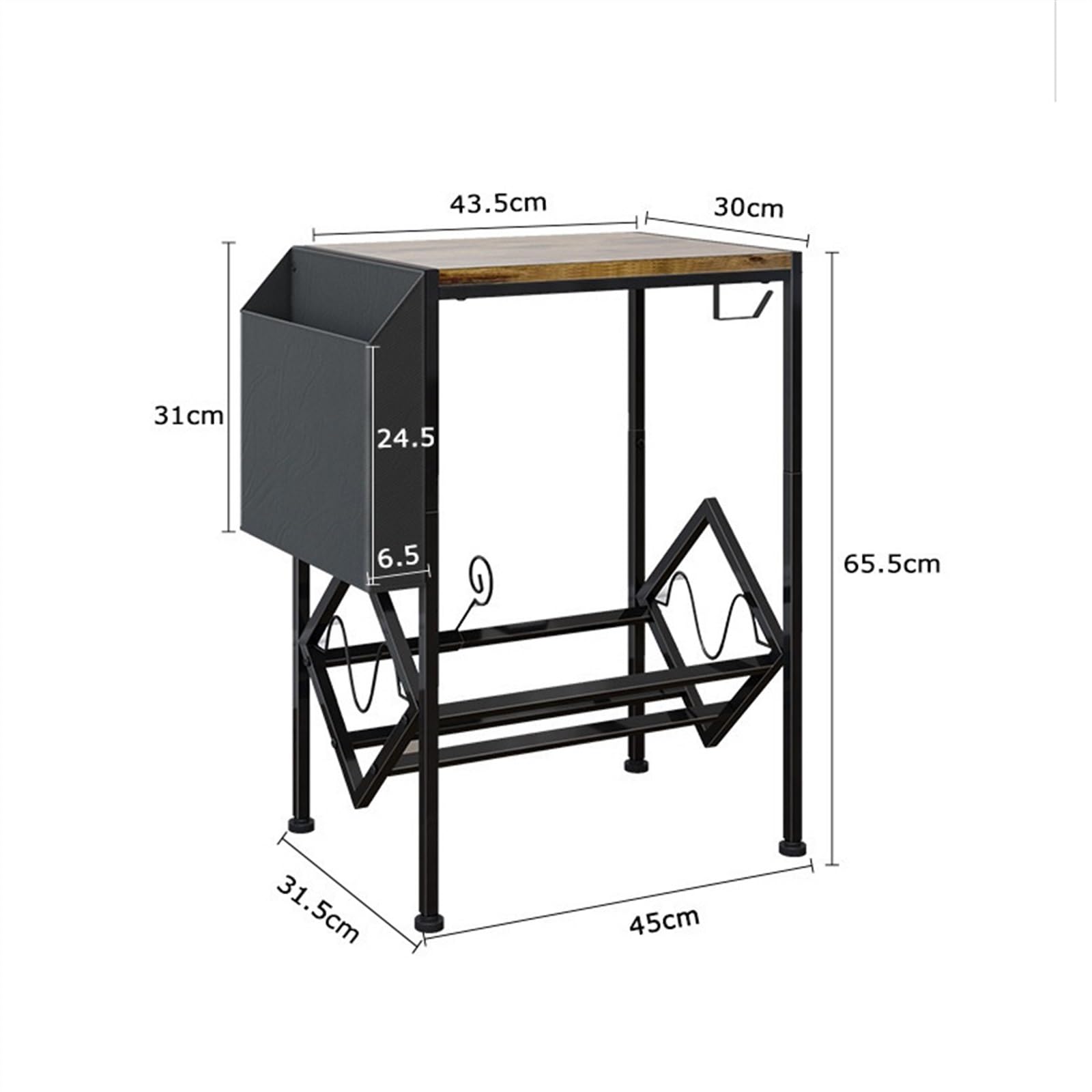 Ufficio Porta CD, tavolino creativo, disco in vinile Scaffale porta dischi | Scaffale di stoccaggio