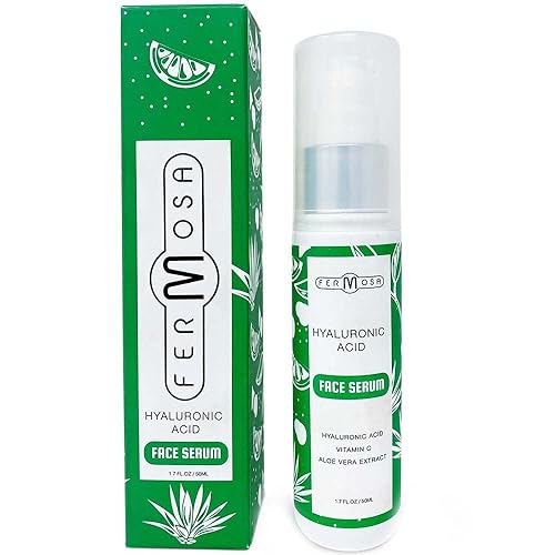 Miniatura 2 de Fermosa Suero facial de ácido hialurónico - Suero reparador de arrugas antienvejecimiento con vitamina C, suero hidratante para la piel