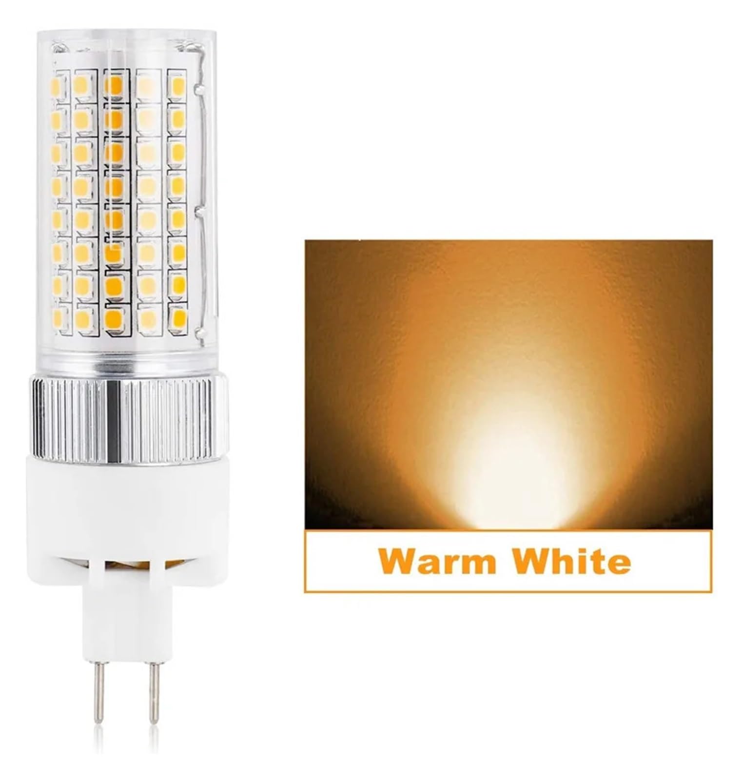 2pcs 16W G8.5 LED Lampadina A Mais Bi Pin A 150W Alonuri Metallici Lampada Da Strada For Gara Illuminazione Ad Alta Resa Cromatica(Natural Light)