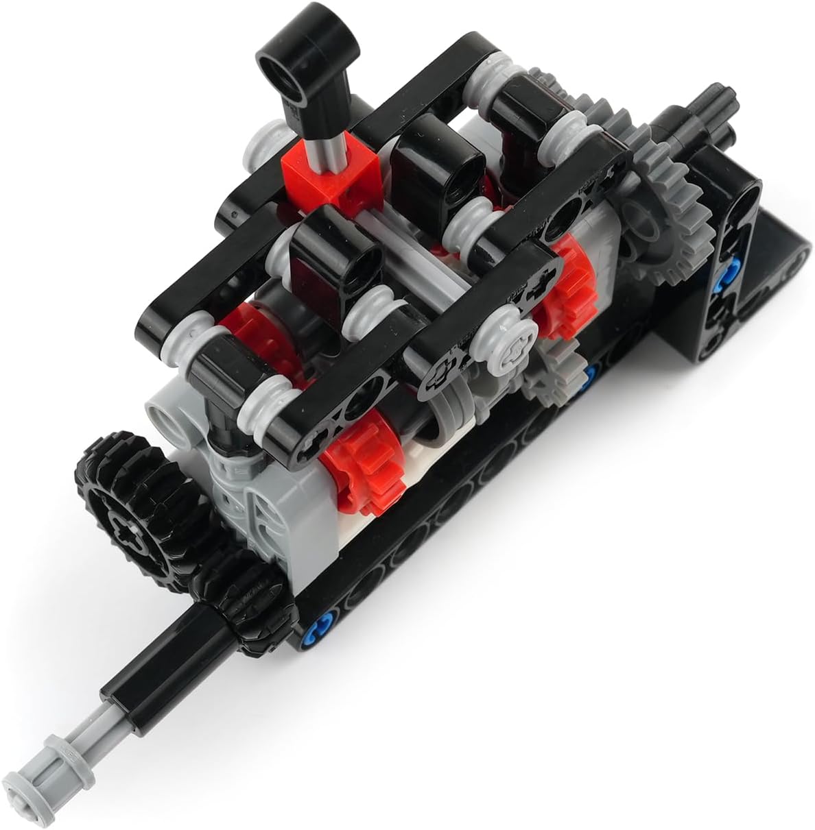 4-Speed Manual Transmission Model Kit, DIY Educational Gearbox Building Blocks Set, STEM Engineering Toy with Technical Parts for Teens and Adults
