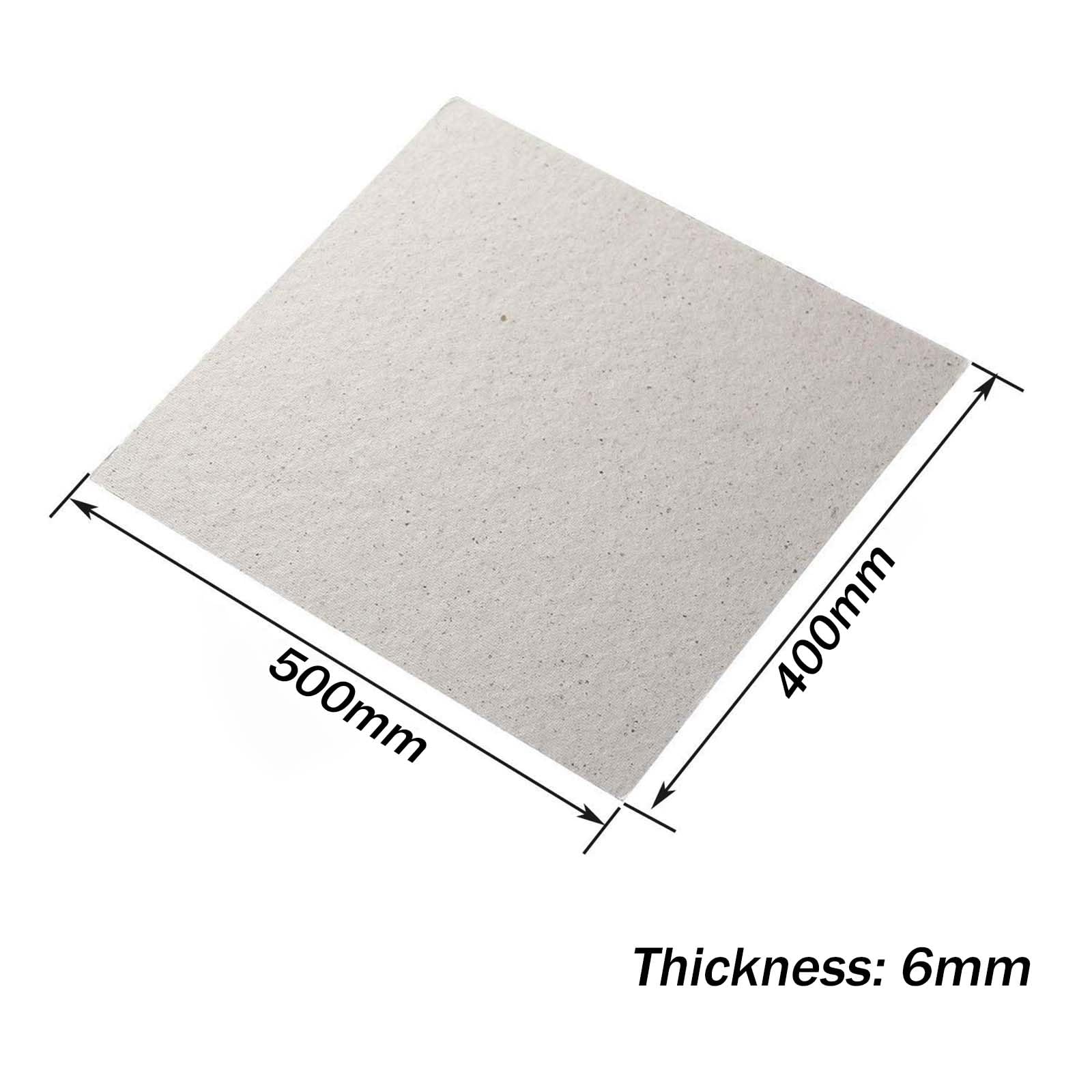 Glimmerplatte zur elektrischen Isolierung Hitzebeständigkeit, Flexible & langlebige Mica Sheet für DIY & Bastelprojekte,6mm,400x500