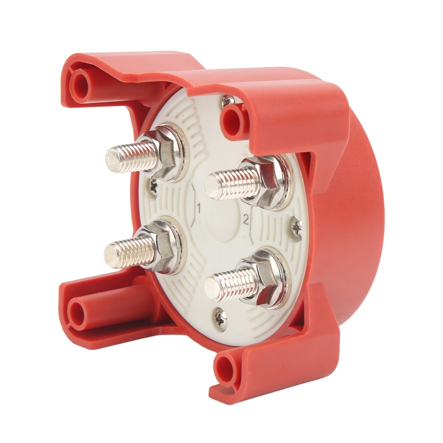 Battery Isolator Switch, Battery Disconnect Switch Master Cutoff Switch, 350A On Off 4-Stud for Marine Boat RV