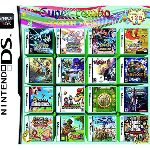 208 in 1 Game Games Cartridge Multicart For Nintendo DS Game 2DS Game 3DS Game