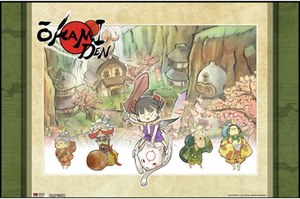 Okami Den - Yakushi Village Wallscroll