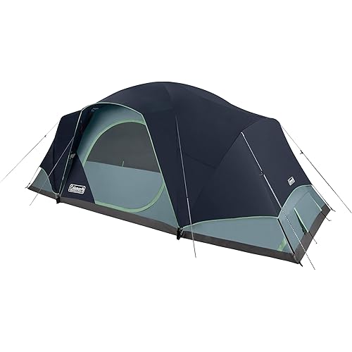 Coleman Skydome 8-Person Camping Tent XL, Blue Nights