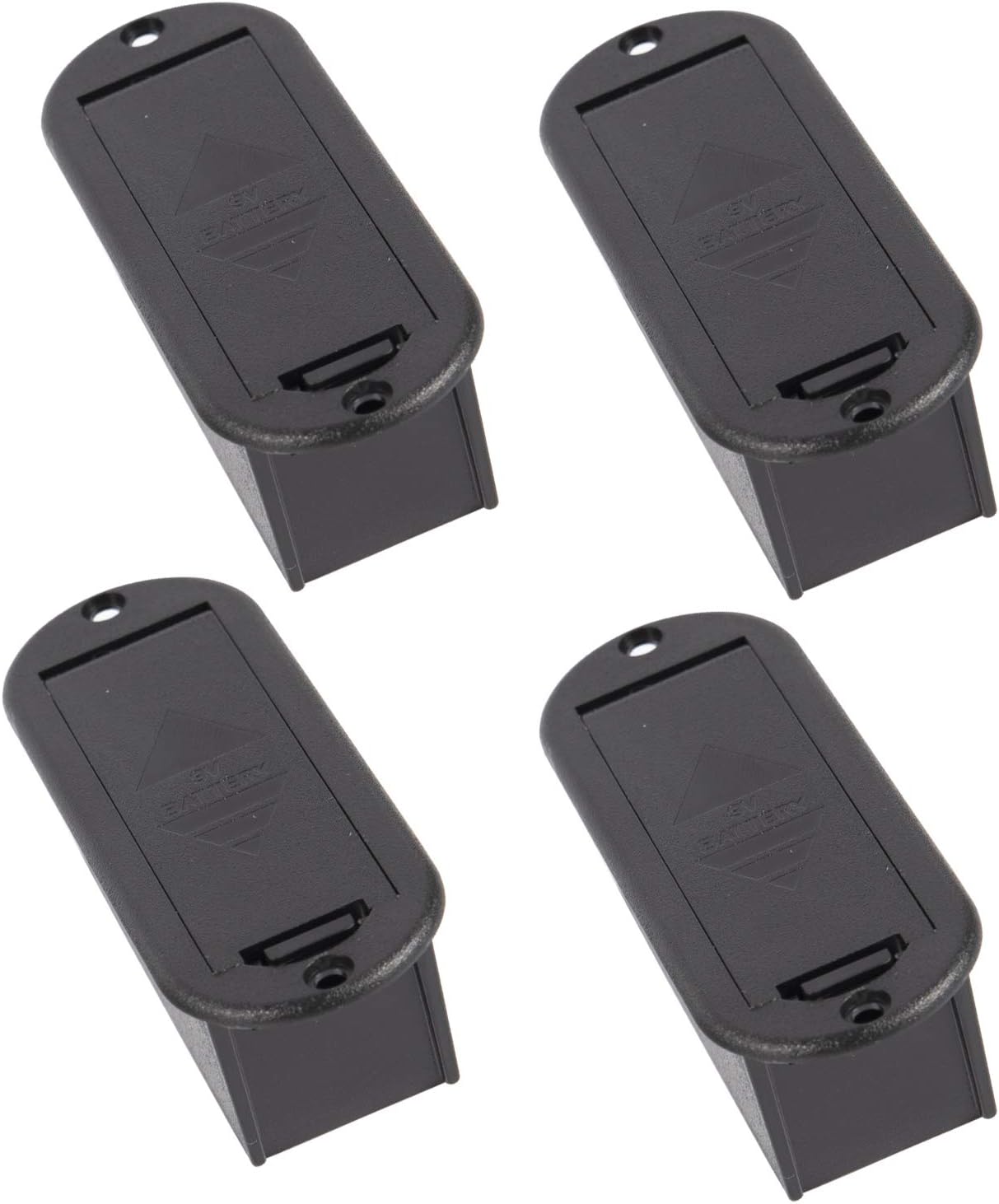 Guitar Battery Box 4PCS 9V Battery Box Case Holder for