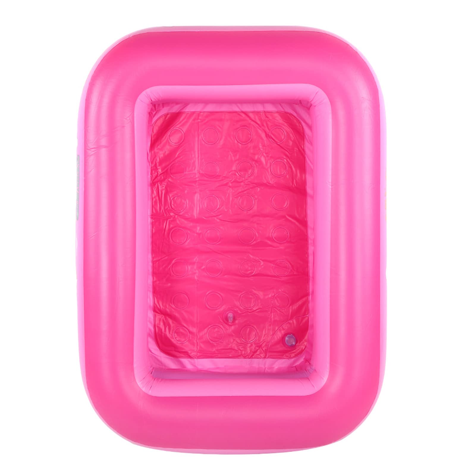 Piscine Gonflable pour Enfants, Grande Piscine carrée de pédiluve pour Usage Domestique, Baignoire Gonflable en PVC épais avec Chambres d’air indépendantes, sûre pour Les Enfants (Rose)